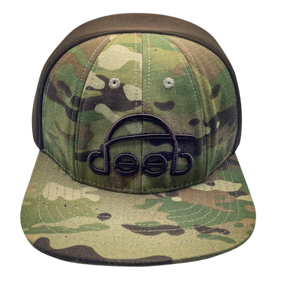 V1 Camouflage Tactical Hat with Logo - Hook & Loop